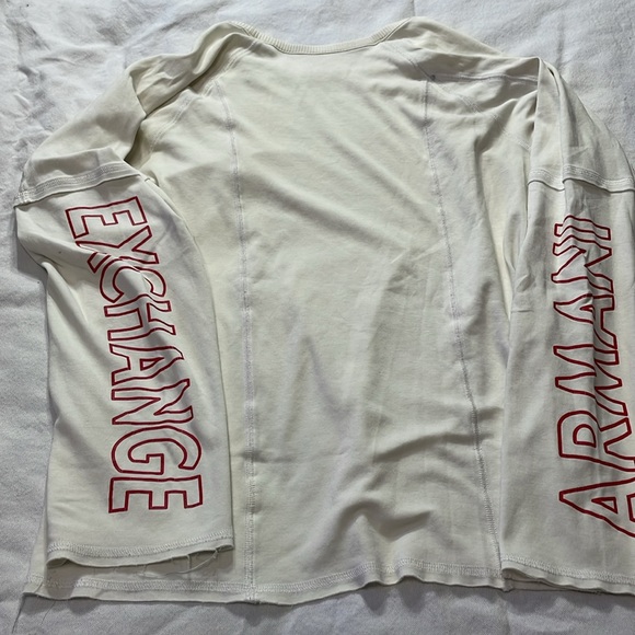 Armani Exchange Women’s Athletic Longsleeve shirt Size Medium - Picture 3 of 3